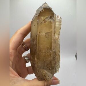 Natural citrine crystal points